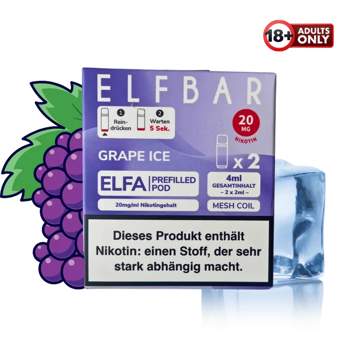 Elfbar ELFA Pods - Grape Ice